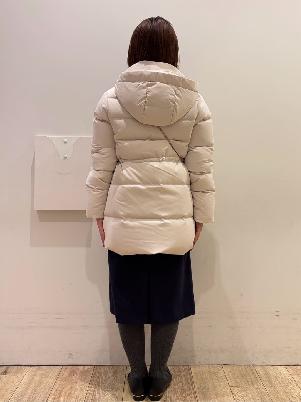 YUKOさんの「index｜選べる2丈 ハイネックカラーミックスラメニット【洗濯機OK】」を使ったコーディネート
