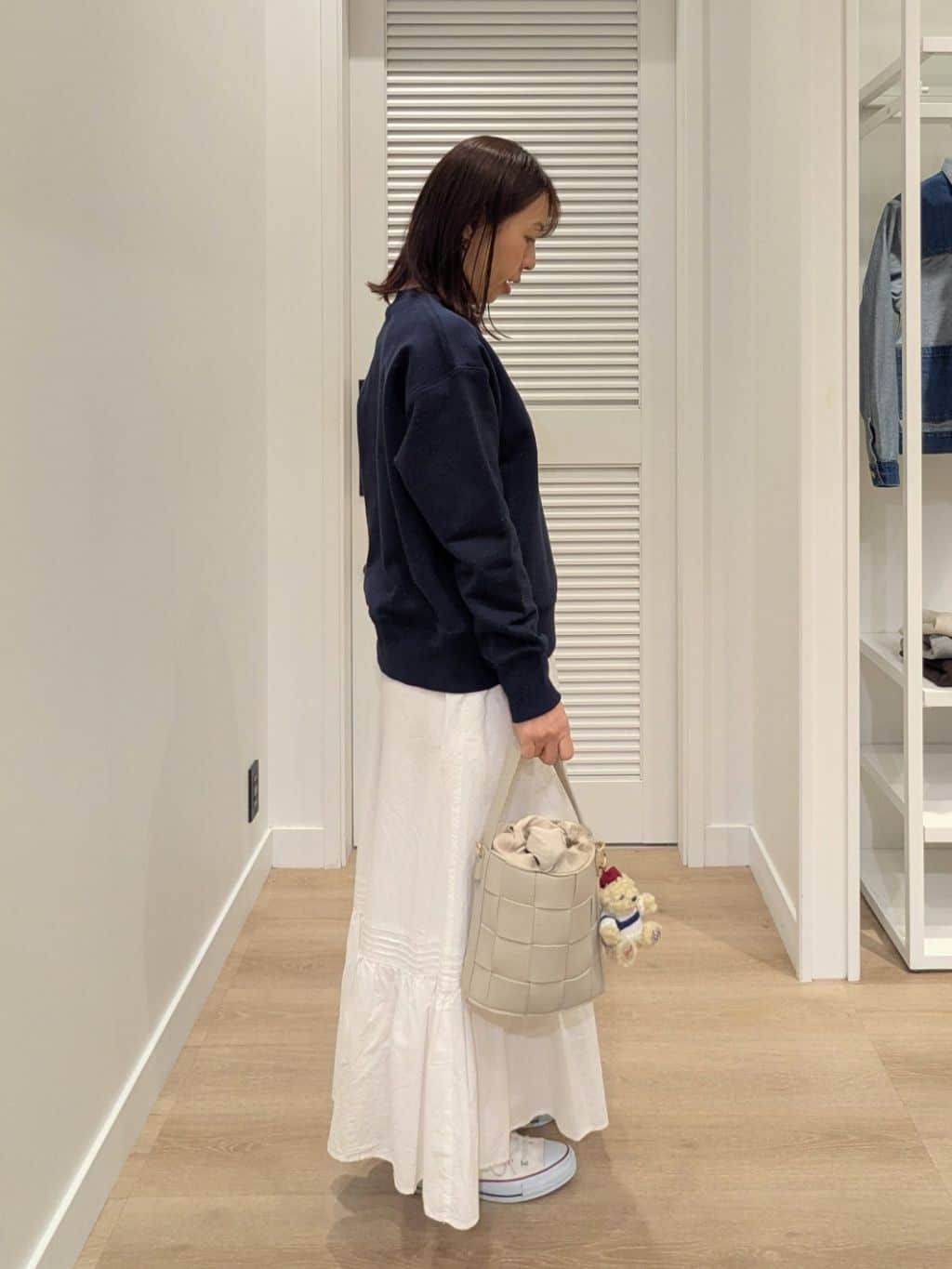 enさんの「Dessin｜【2WAY】メッシュバケツBAG」を使ったコーディネート