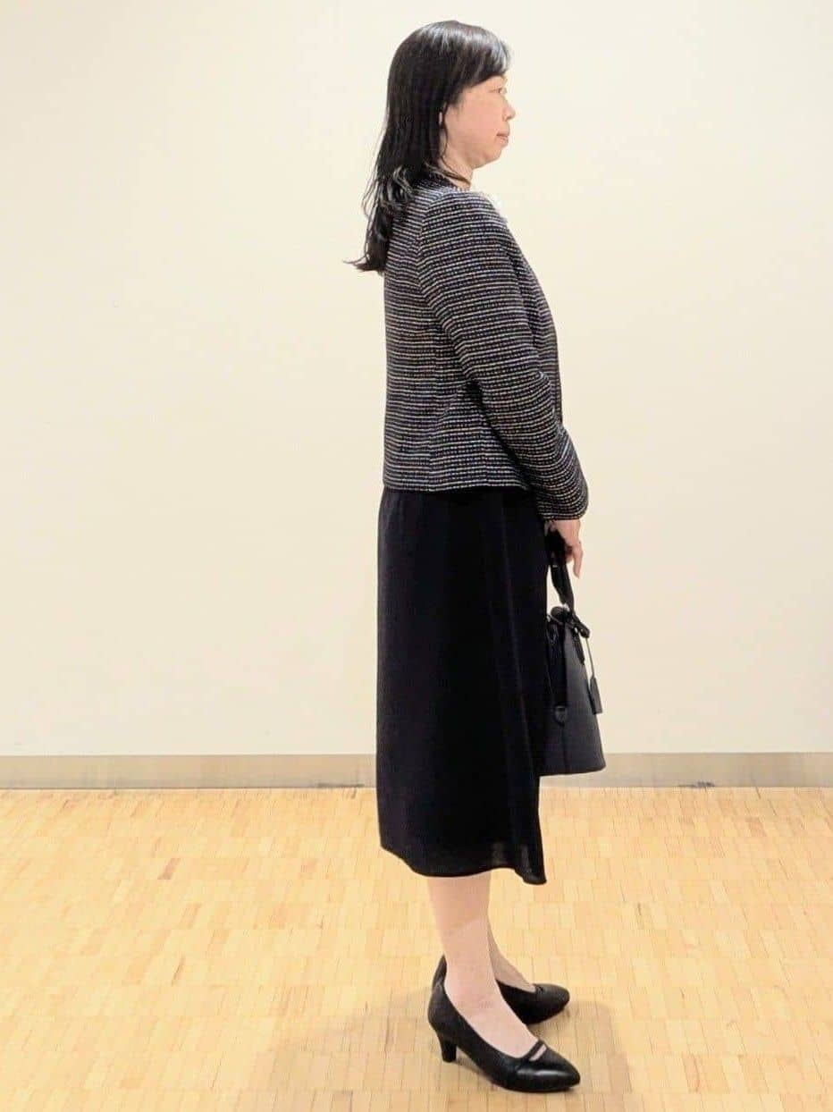 なおさんの「Reflect｜【SS-4Lサイズ／付属リボン】スリーブデザインジョーゼットワンピース」を使ったコーディネート