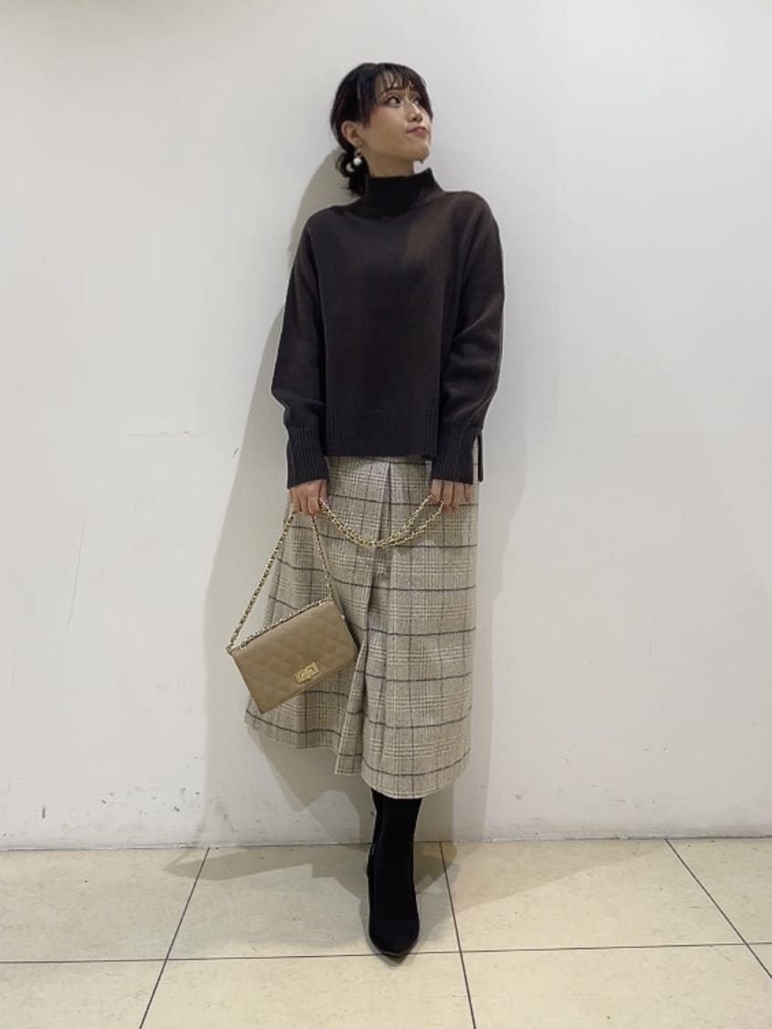 watanabeさんの「UNTITLED｜【8色展開/洗える】ウールカシミヤ ハイネックニット」を使ったコーディネート