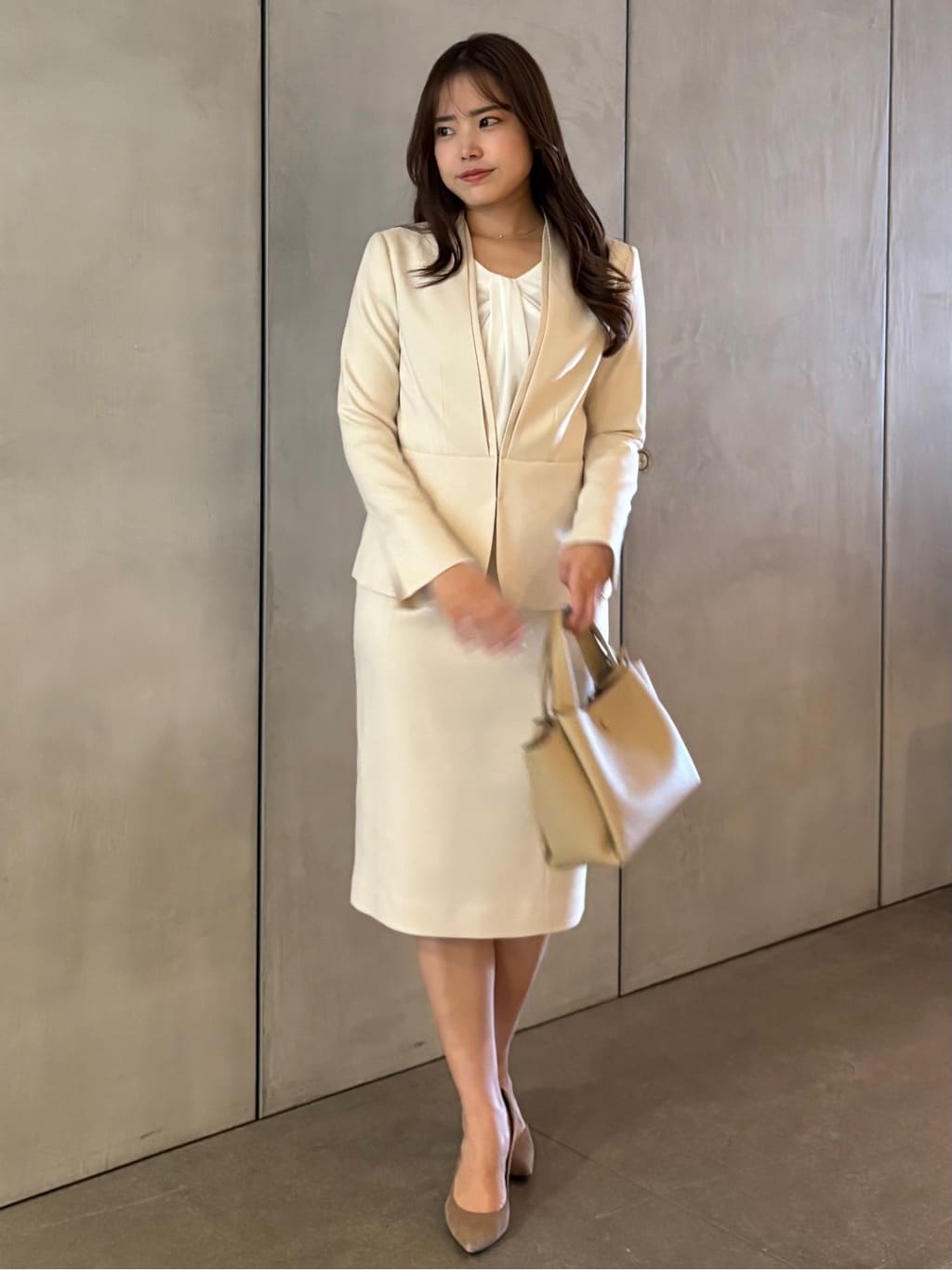 MISAKIさんの「COUP DE CHANCE｜【手洗い可／日本製／スーツ可】美シルエット カラーレスジャケット」を使ったコーディネート