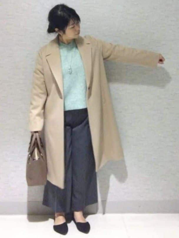 sakoさんの「Reflect｜【選べる5色／ゆったりシルエット】Vネックスパンコールニット」を使ったコーディネート