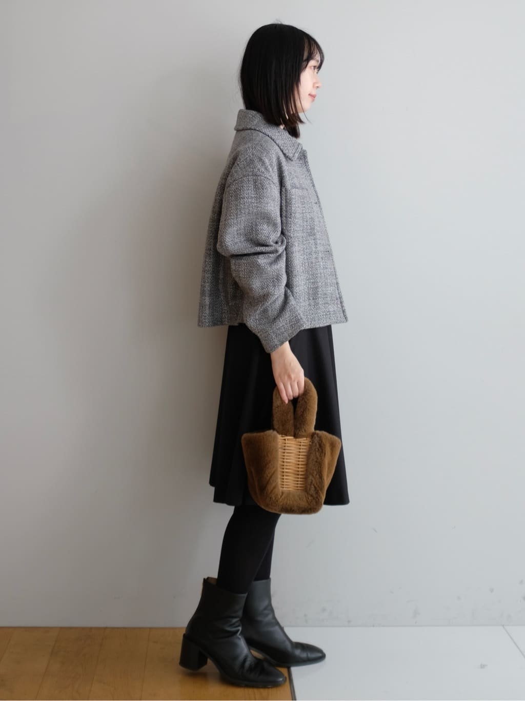 Kishimotoさんの「DRESSTERIOR｜◆エンブレムショートブルゾン」を使ったコーディネート