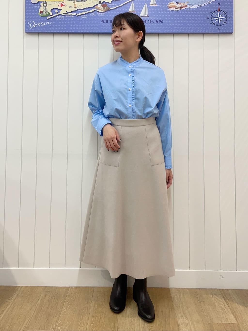 Mayaさんの「Dessin｜ウールカシミヤカーディガン」を使ったコーディネート