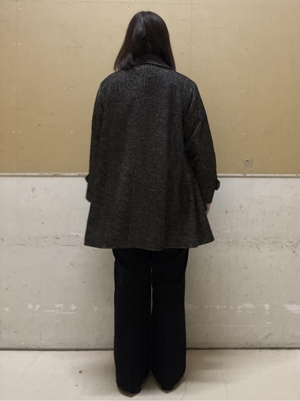 yumeさんの「OPAQUE.CLIP｜ヘリンボーンステンカラーコート」を使ったコーディネート