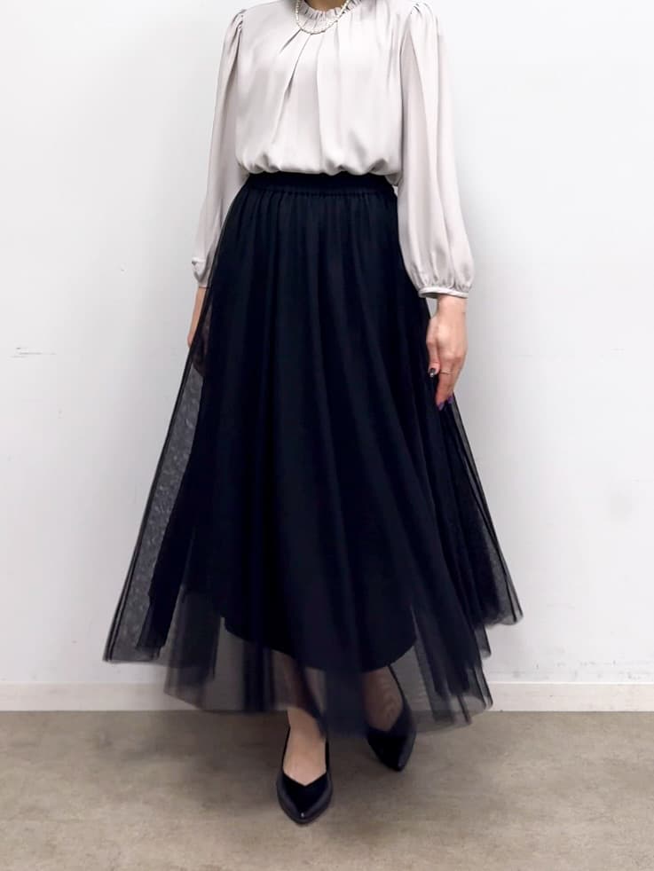 𝐜𝐡𝐢𝐤𝐚さんの「SHOO･LA･RUE｜【S-3L】オンとオフで印象が変わる ライトツイードジャケット」を使ったコーディネート
