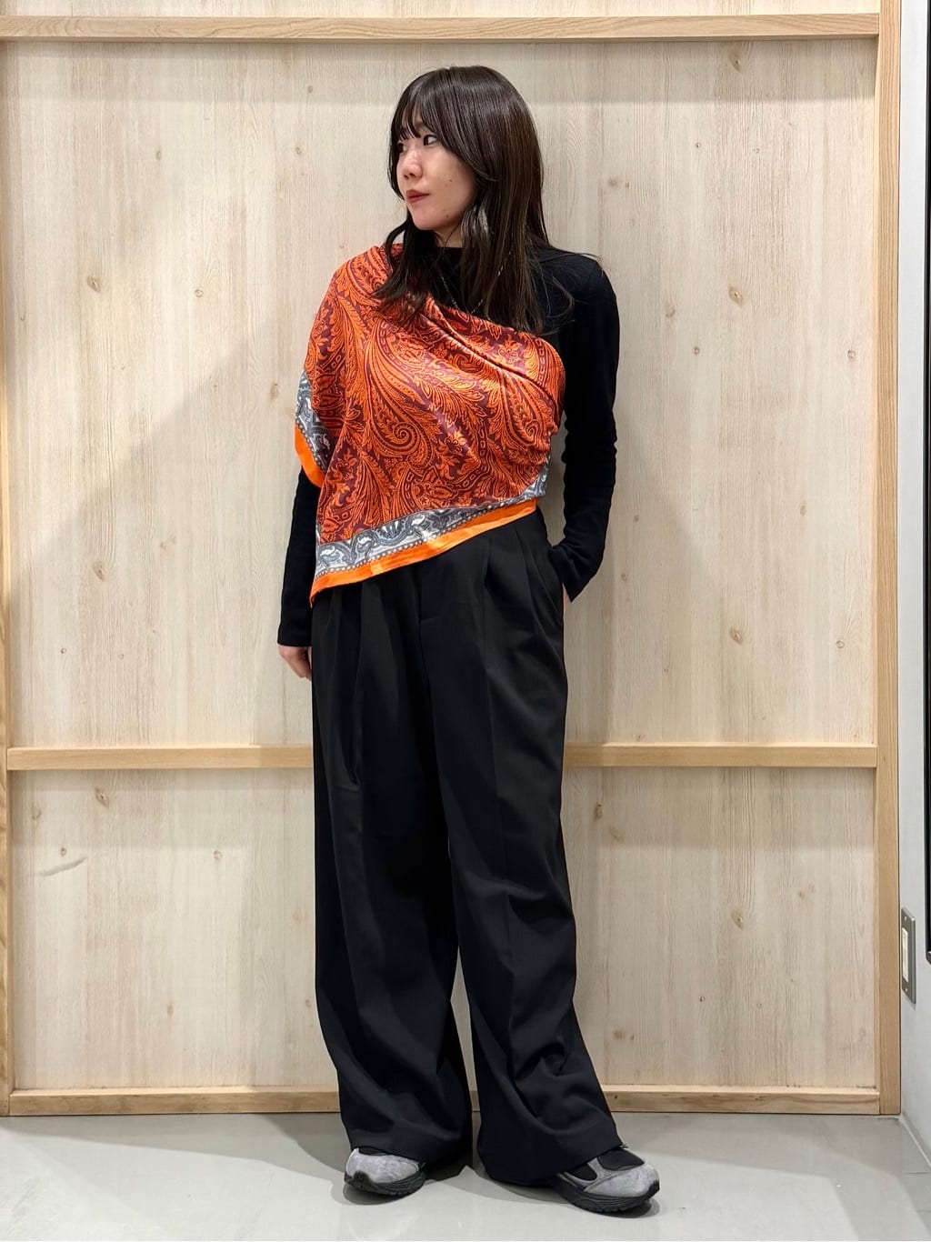 nanaさんの「THE SHOP TK｜纏うだけで大人上品 シャギーチェスターハーフコート」を使ったコーディネート