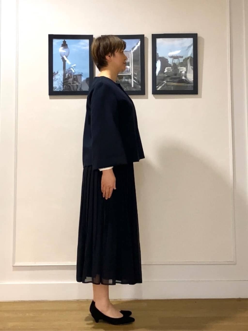 Hiroさんの「Dessin｜【洗える】ジョーゼットブラウス」を使ったコーディネート