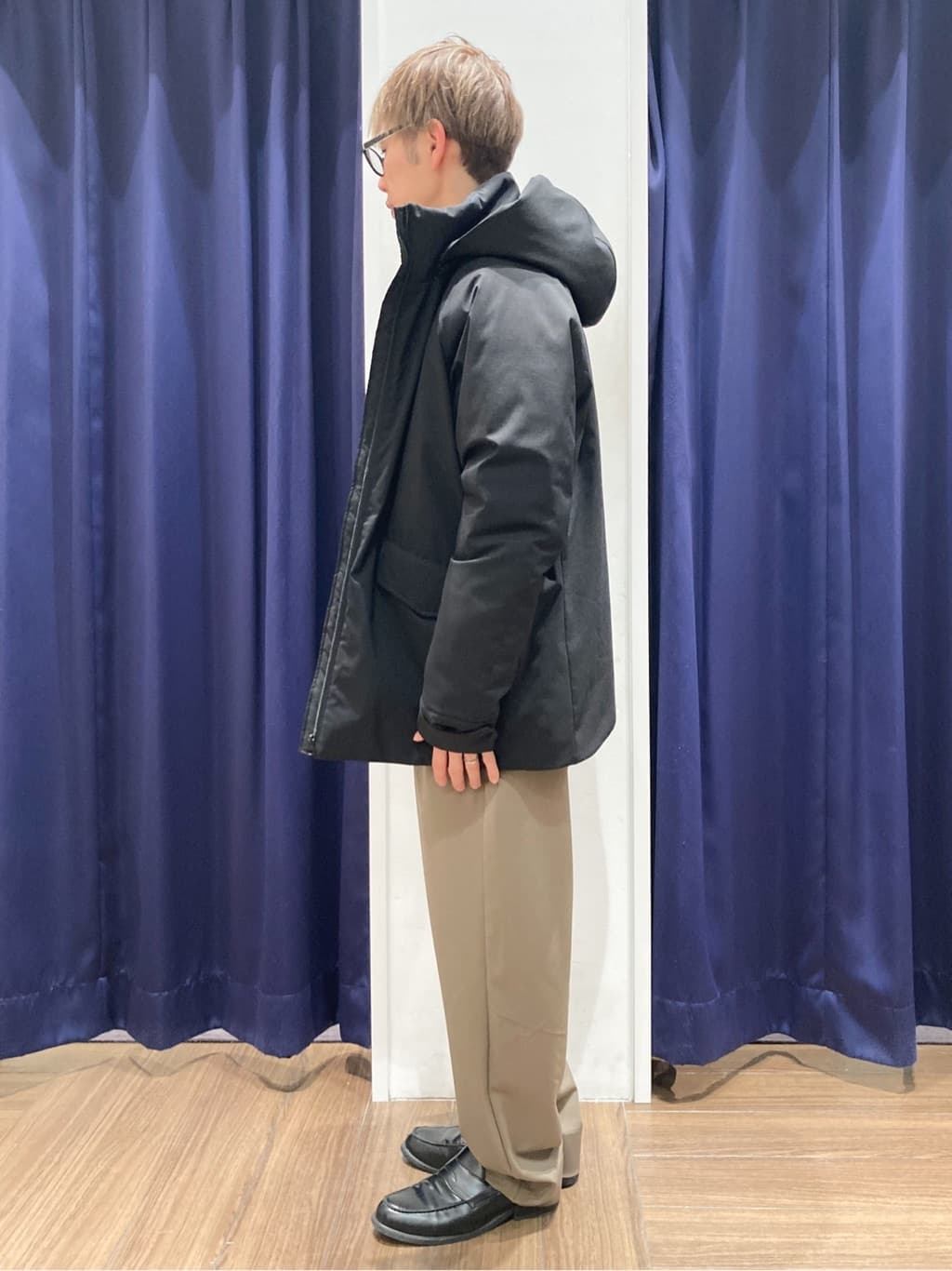つーじーさんの「THE SHOP TK｜【軽くて、暖かい】SORONA／ソロナ 中綿ブルゾン 防風/軽量/洗濯機OK/フード脱着可」を使ったコーディネート