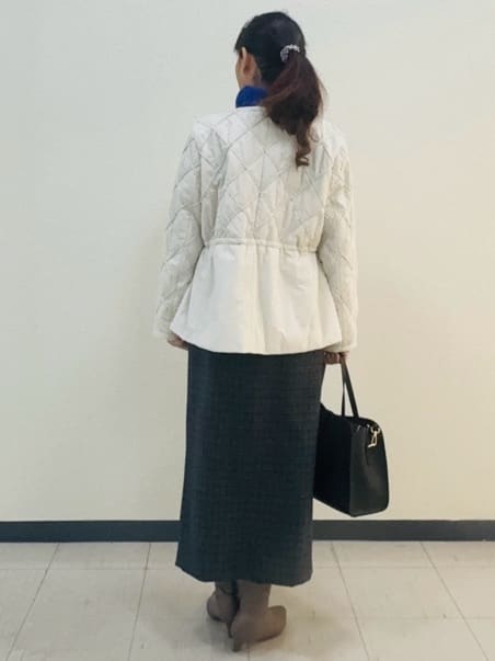 ⭐︎Eimi⭐︎さんの「Reflect｜【気軽な羽織に◎】中綿キルティングショートコート」を使ったコーディネート