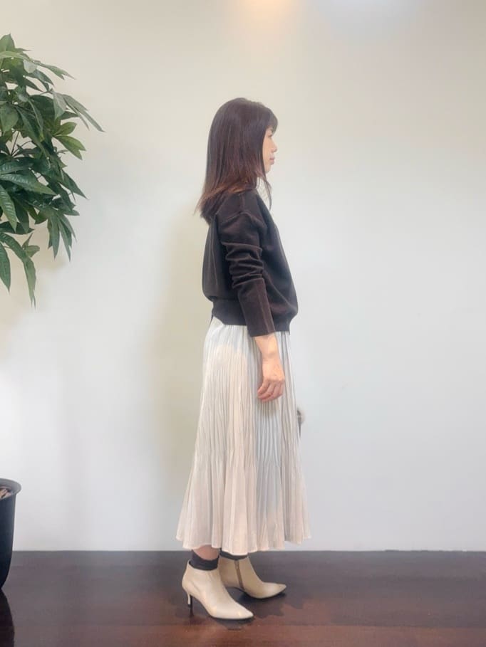 CHISATOさんの「UNTITLED｜【洗える】モックネックミラノリブニット」を使ったコーディネート