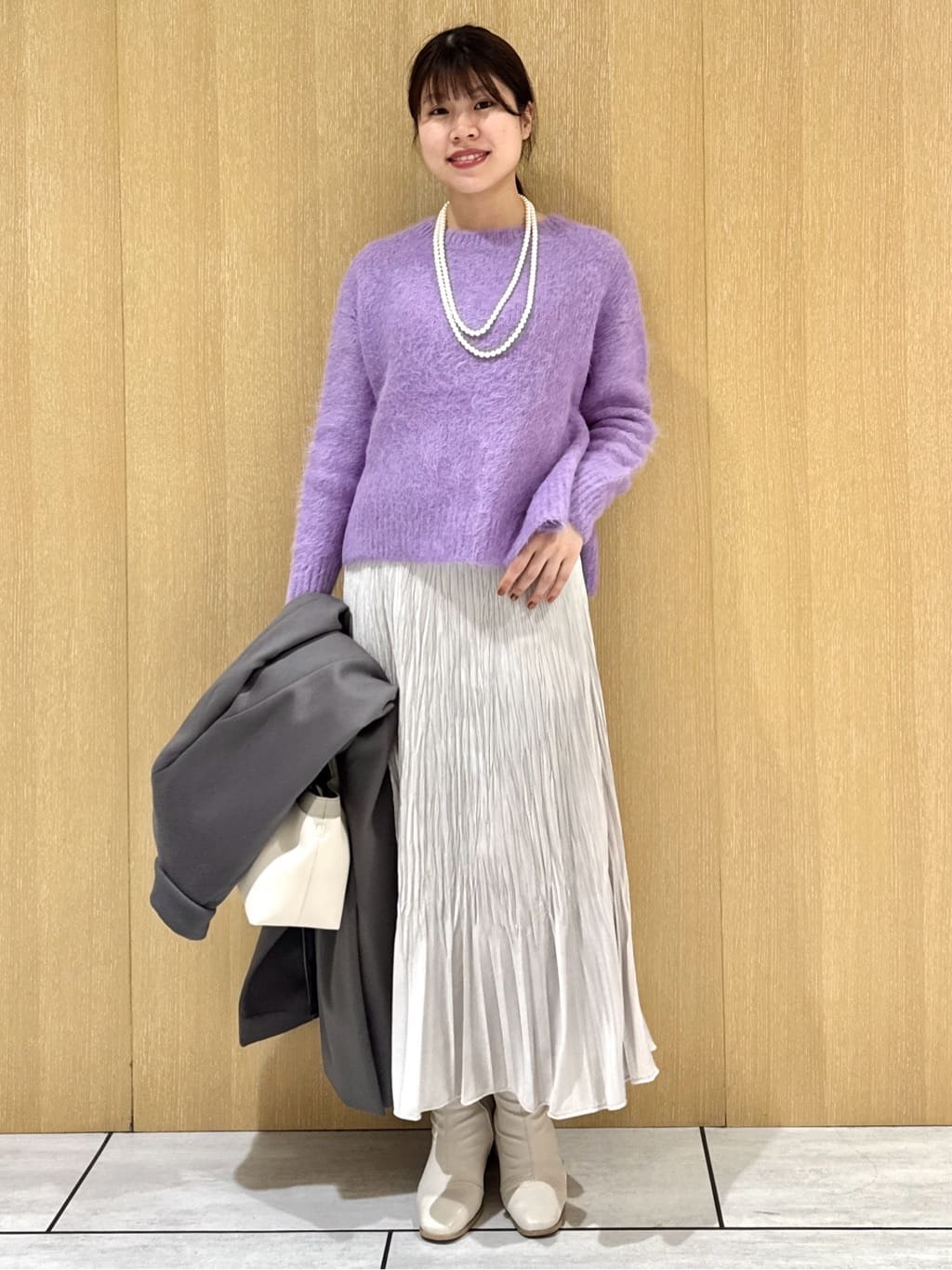 nanaさんの「UNTITLED｜【ゆったり】アルパカ混シャギーニット」を使ったコーディネート