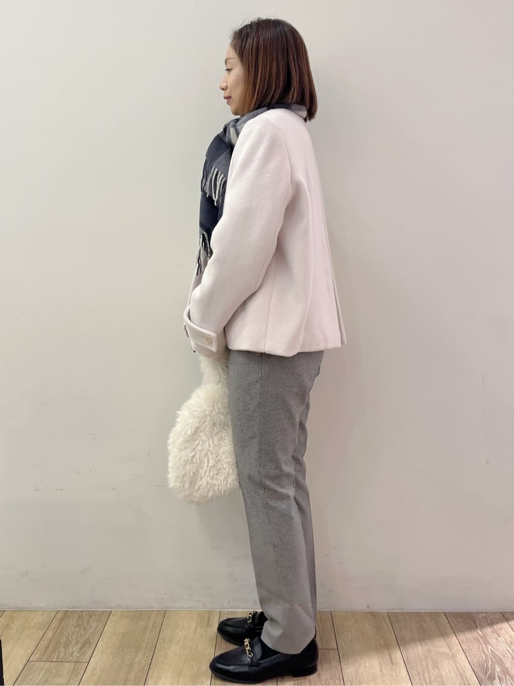 kcさんの「OPAQUE.CLIP｜ウォームストレッチテーパードパンツ【洗濯機OK／防シワ／吸湿発熱】《XS～3L》」を使ったコーディネート