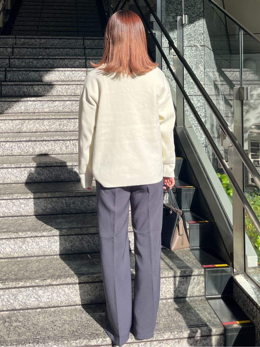 HANNAさんの「OPAQUE.CLIP｜サイド編地切替ニットトップス／セットアップ対応【洗濯機OK】」を使ったコーディネート