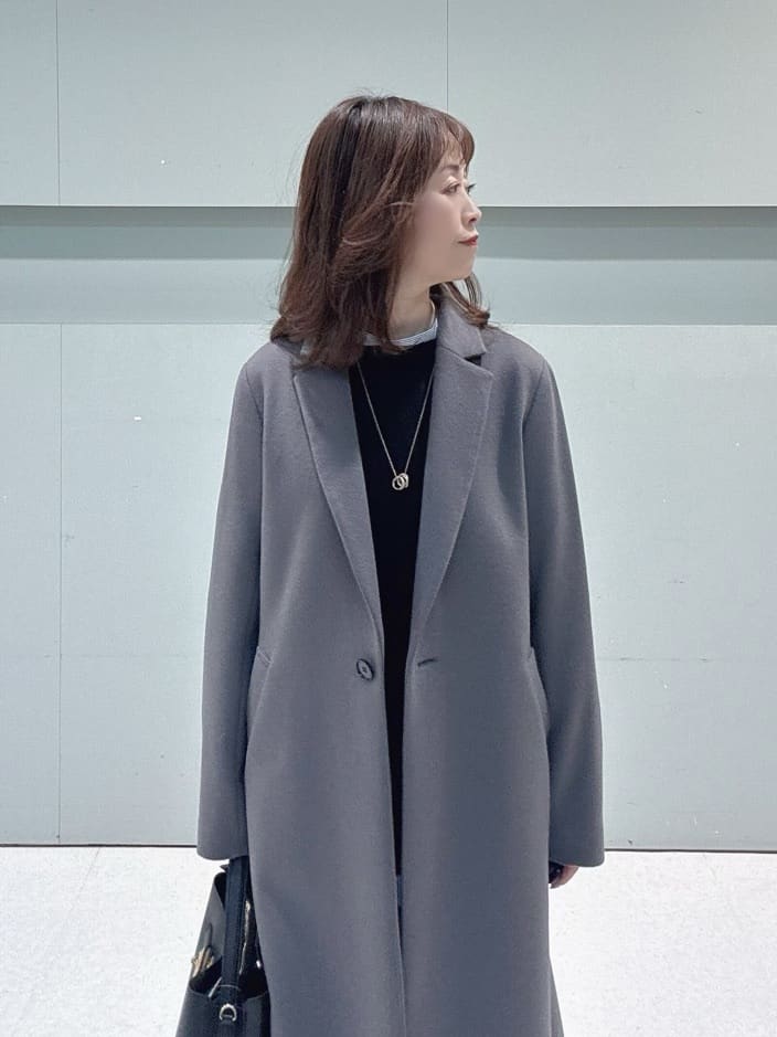 makiさんの「UNTITLED｜【スタイリッシュ／オンオフ兼用】ウールチェスターコート」を使ったコーディネート