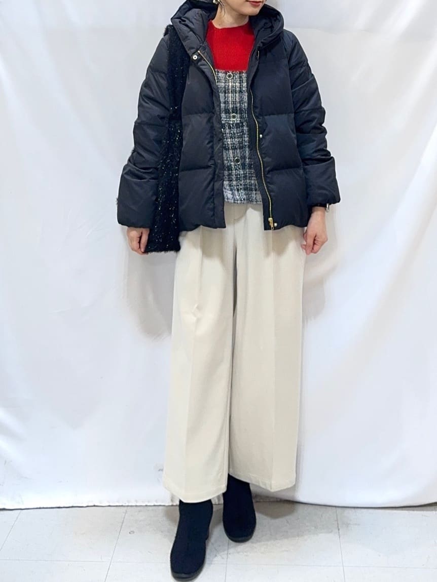 𝐇𝐢𝐫𝐨𝐦𝐢さんの「SHOO･LA･RUE｜【2点セット】着るだけで決まる クラシカルなツイード調 チェック柄セットアップ」を使ったコーディネート