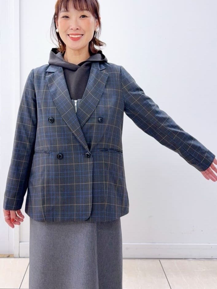 Osawaさんの「Dessin｜【洗える】ダブルブレストジャケット」を使ったコーディネート