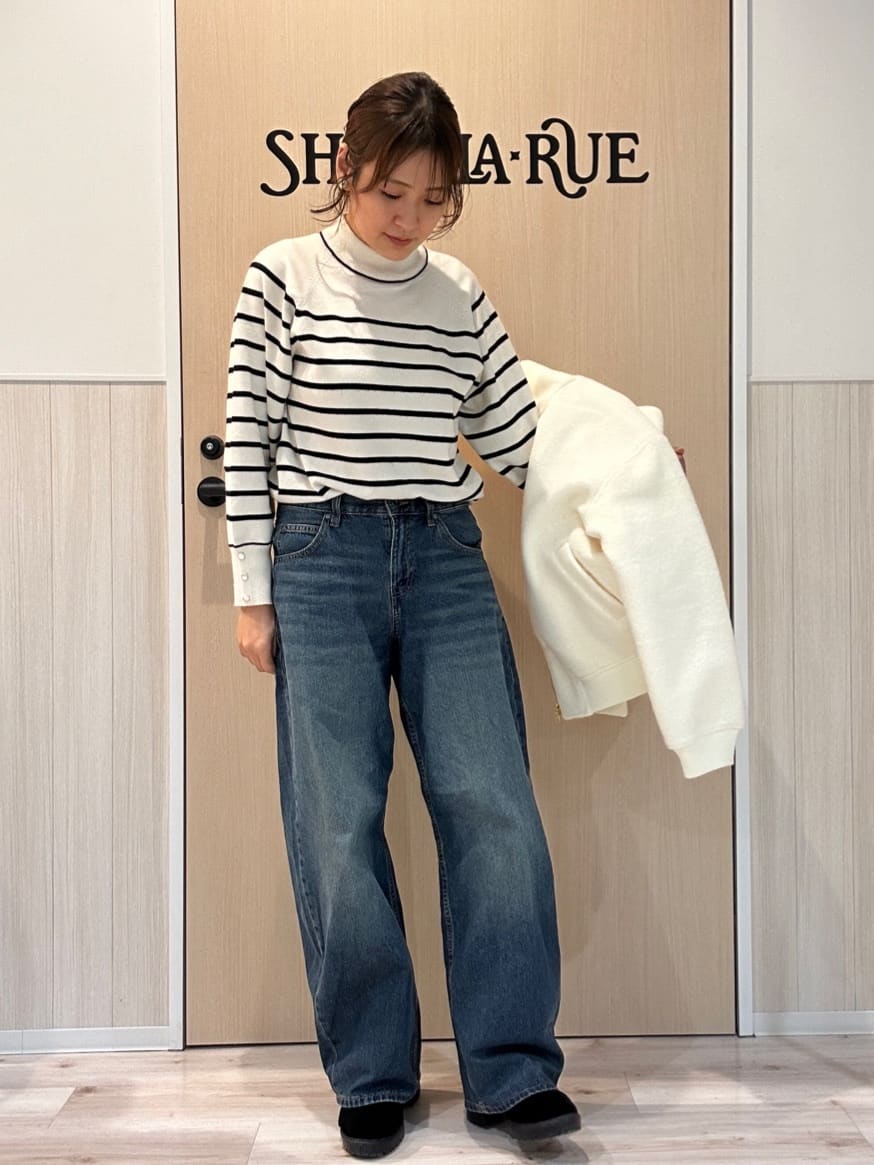 funafunaさんの「SHOO･LA･RUE｜【S-LL】軽くてふんわりあたたかい スライバージャケット」を使ったコーディネート
