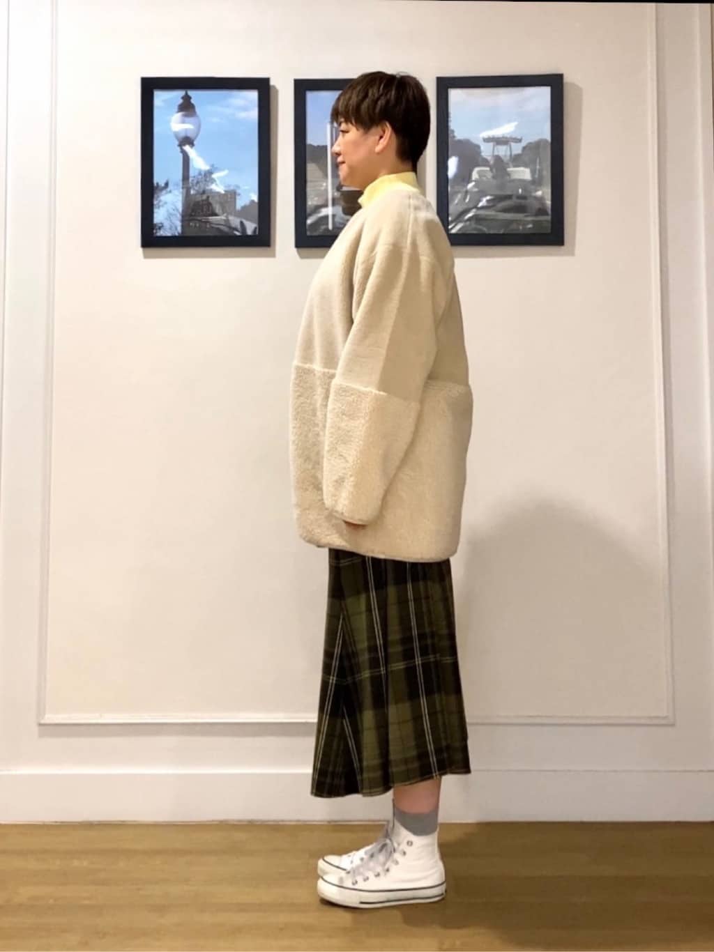 Hiroさんの「Dessin｜【2WAY】フェイクムートンコート」を使ったコーディネート