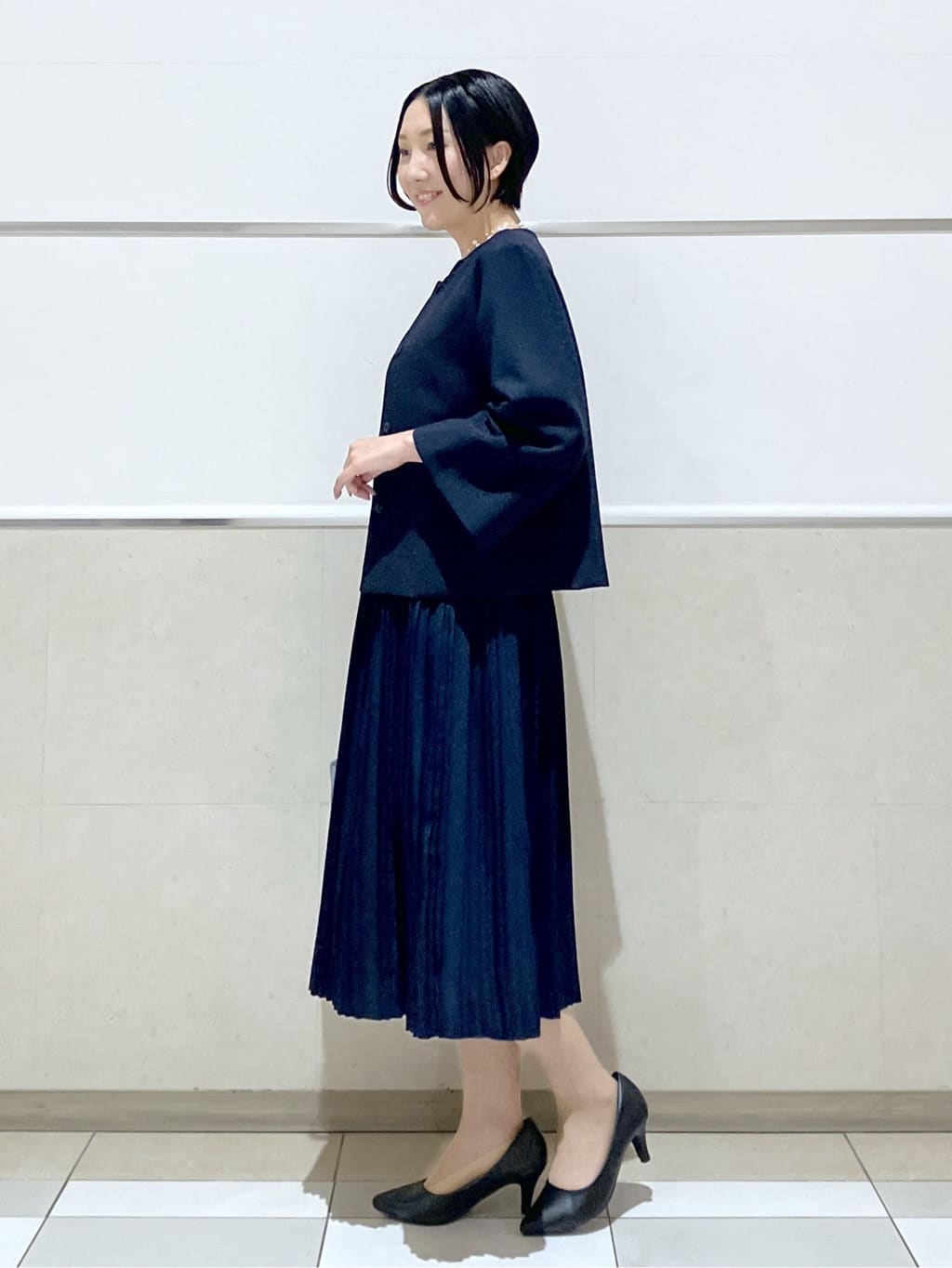 eriko さんの「Dessin｜ジョーゼットワンピース」を使ったコーディネート