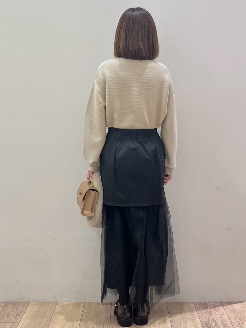 kcさんの「OPAQUE.CLIP｜チュールドッキングデザインスカート【洗濯機OK】」を使ったコーディネート