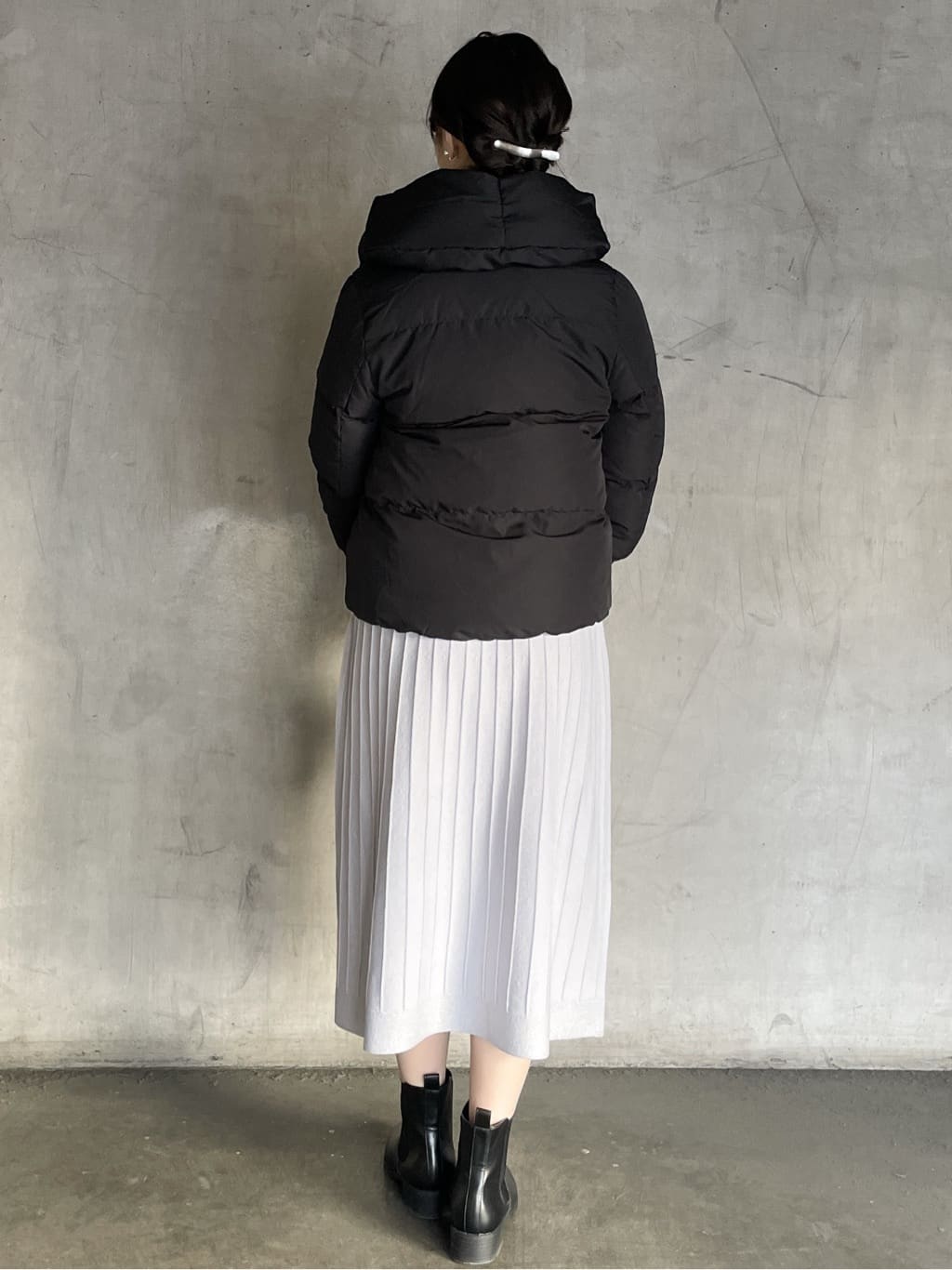 tomokoさんの「OPAQUE.CLIP｜KAWADAダウンショートコート【撥水／洗濯機OK／静電気防止裏地】《XS～LL》」を使ったコーディネート