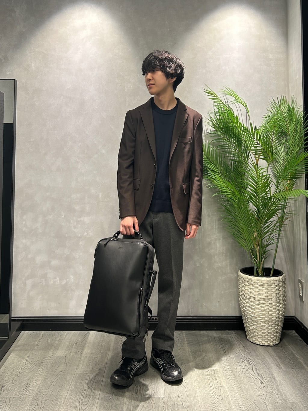 ruiさんの「TAKEO KIKUCHI｜【ウールカシミヤブレンド】ビーバー調 スタンドカラー コート」を使ったコーディネート