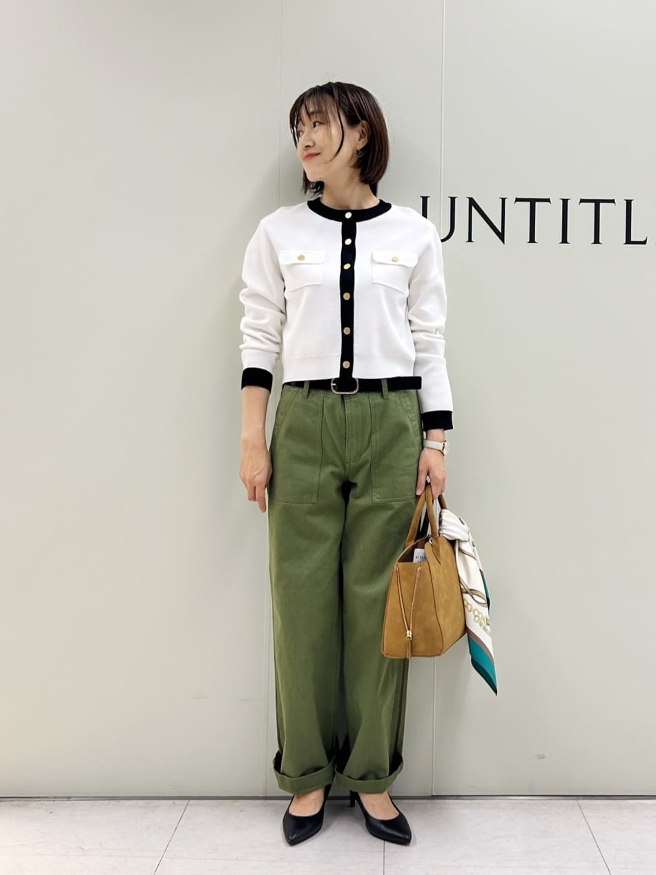 Mikiさんの「UNTITLED｜【洗える/ジャケット風】ミラノリブカーディガン」を使ったコーディネート