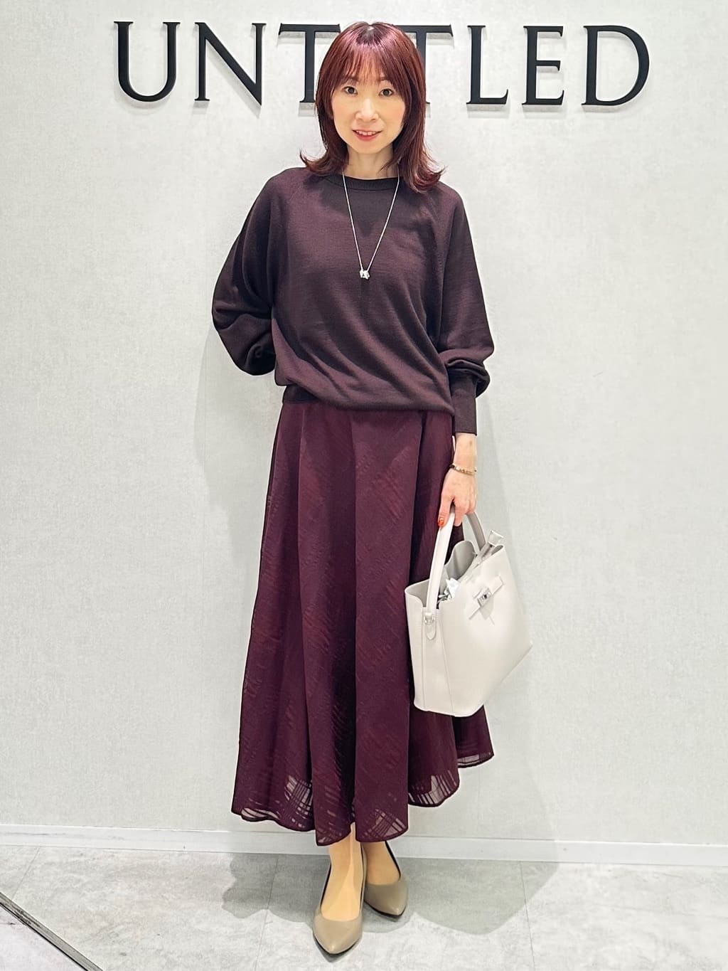 Miwaさんの「UNTITLED｜【8色展開／コンパクト丈】レーヨン混 コクーンニット」を使ったコーディネート