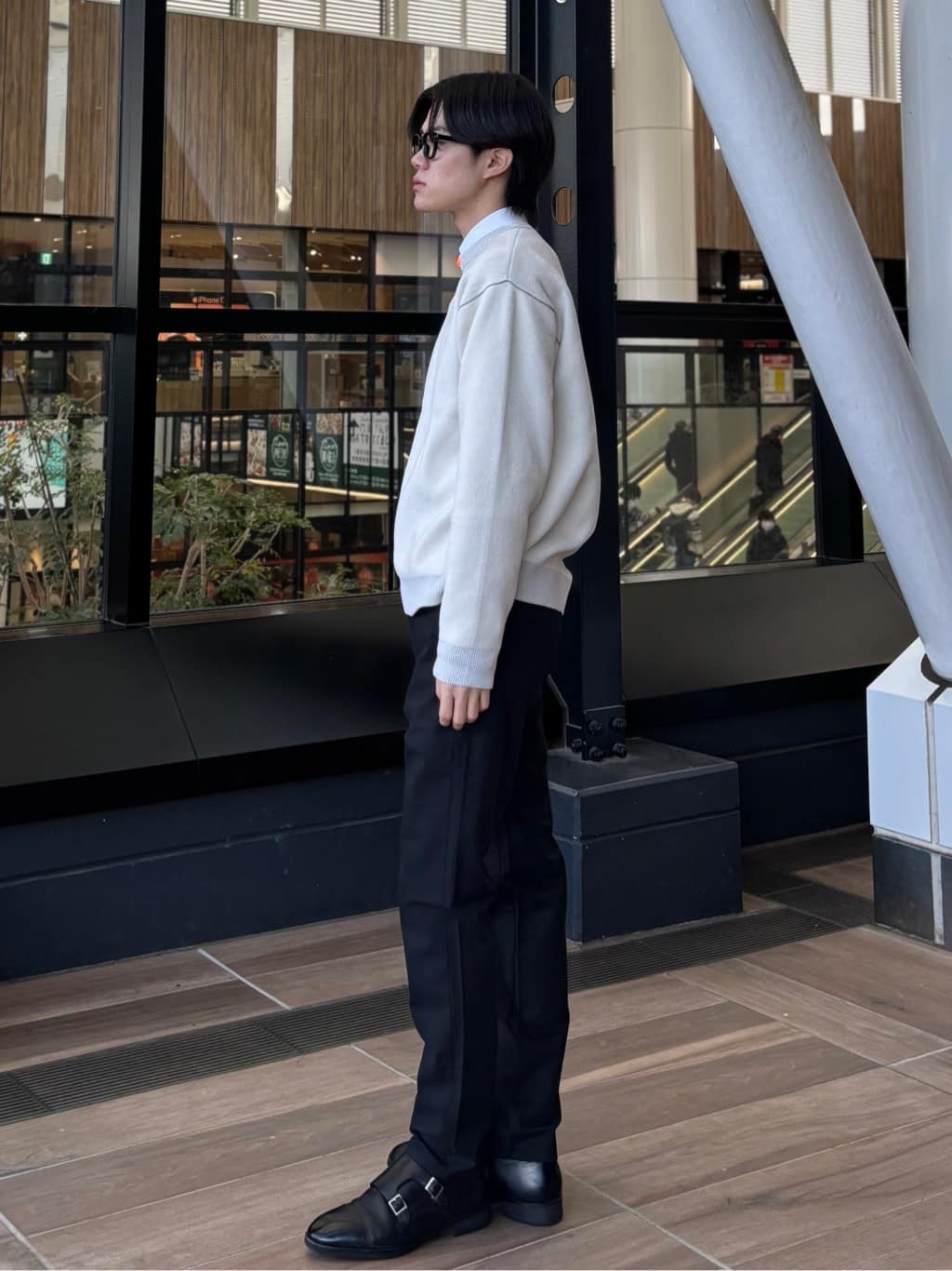 うらしーさんの「THE SHOP TK｜【大人の上品カジュアルを叶える】ハグするニット 洗濯機OK／6色展開」を使ったコーディネート
