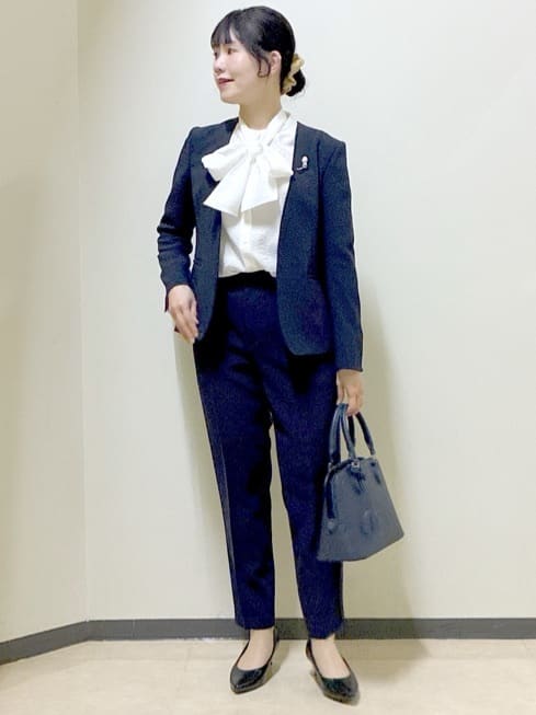  beni_gingerさんの「Reflect｜【SS-4Lサイズ／通勤／セットアップ可】ノーカラージャケット」を使ったコーディネート