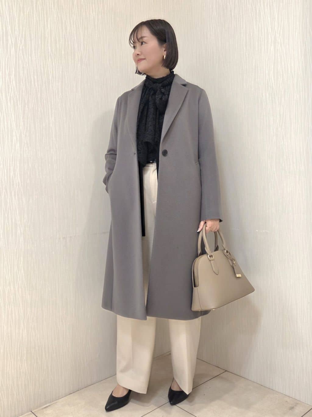 naokoさんの「UNTITLED｜【スタイリッシュ／オンオフ兼用】ウールチェスターコート」を使ったコーディネート