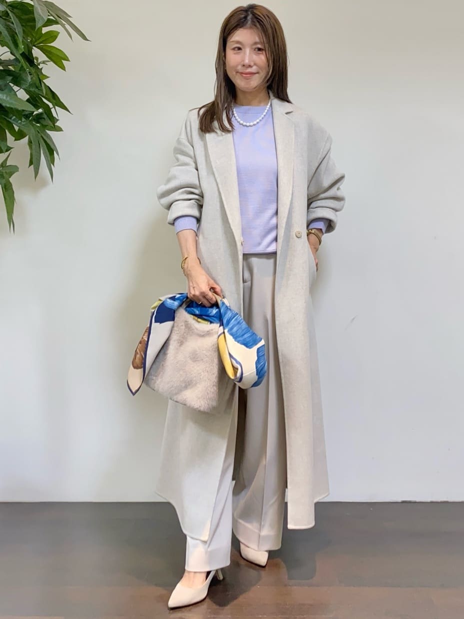 tomoさんの「UNTITLED｜【8色展開／コンパクト丈】レーヨン混 コクーンニット」を使ったコーディネート
