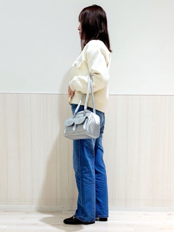 maasaさんの「SHOO･LA･RUE｜【洗濯機可/S-LL】1枚でも羽織りでも 華やか上品カーデ」を使ったコーディネート