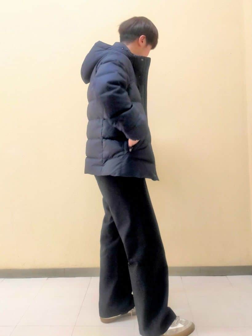 nerさんの「TAKEO KIKUCHI｜カラーコンビ ダウンブルゾン」を使ったコーディネート
