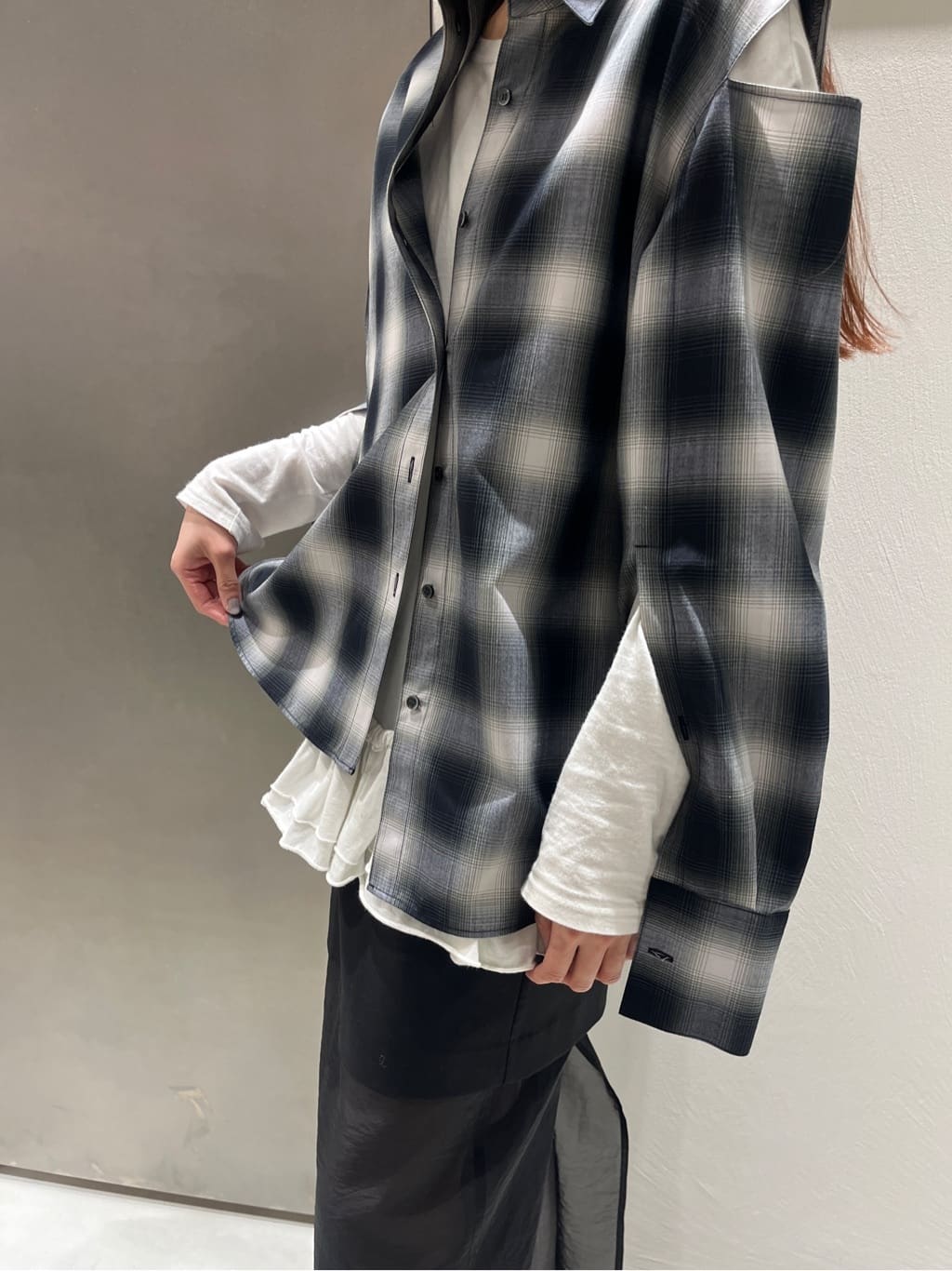 Rielさんの「CODE A｜easy ruffled tee」を使ったコーディネート