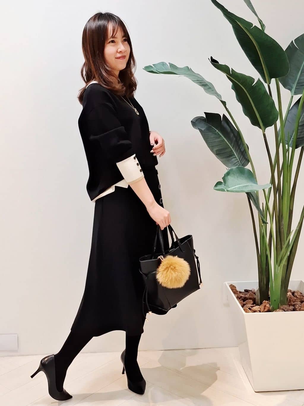 YuKaRiさんの「UNTITLED｜【アンサンブル可/洗える】ウールミラノリブニット」を使ったコーディネート
