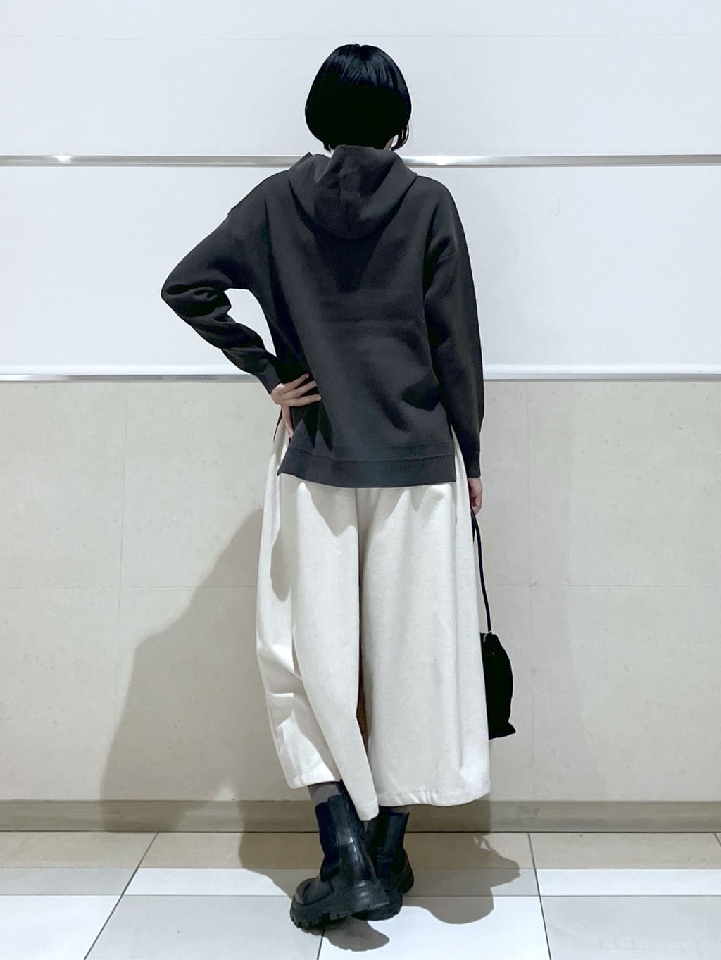 eriko さんの「Dessin｜【洗える／体型カバー】ちょうどいいニットパーカ」を使ったコーディネート