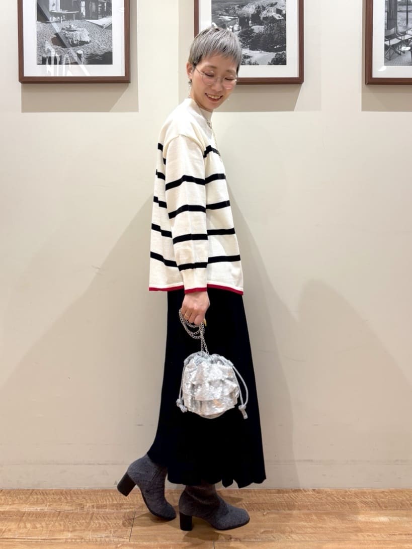 Ayumiさんの「SHOO･LA･RUE｜起毛ニットブーツ」を使ったコーディネート