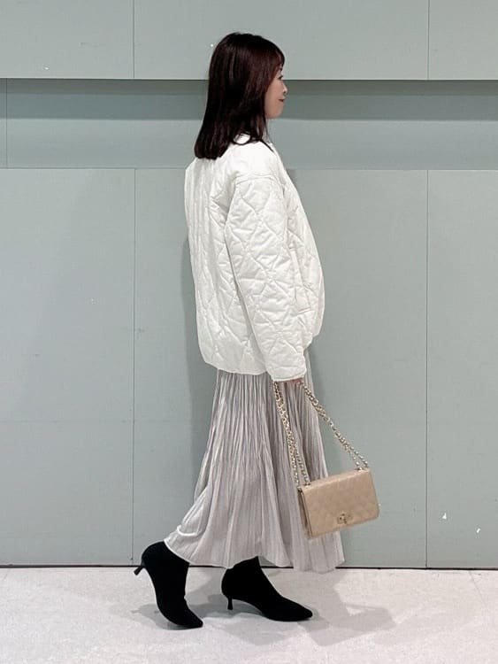 makiさんの「UNTITLED｜【洗える】スポンディッシュ ケーブル柄ニット」を使ったコーディネート