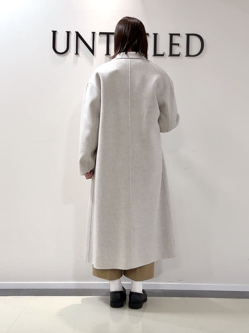 YUIさんの「UNTITLED｜【ロング丈/軽やか】テーラード　リバーコート」を使ったコーディネート