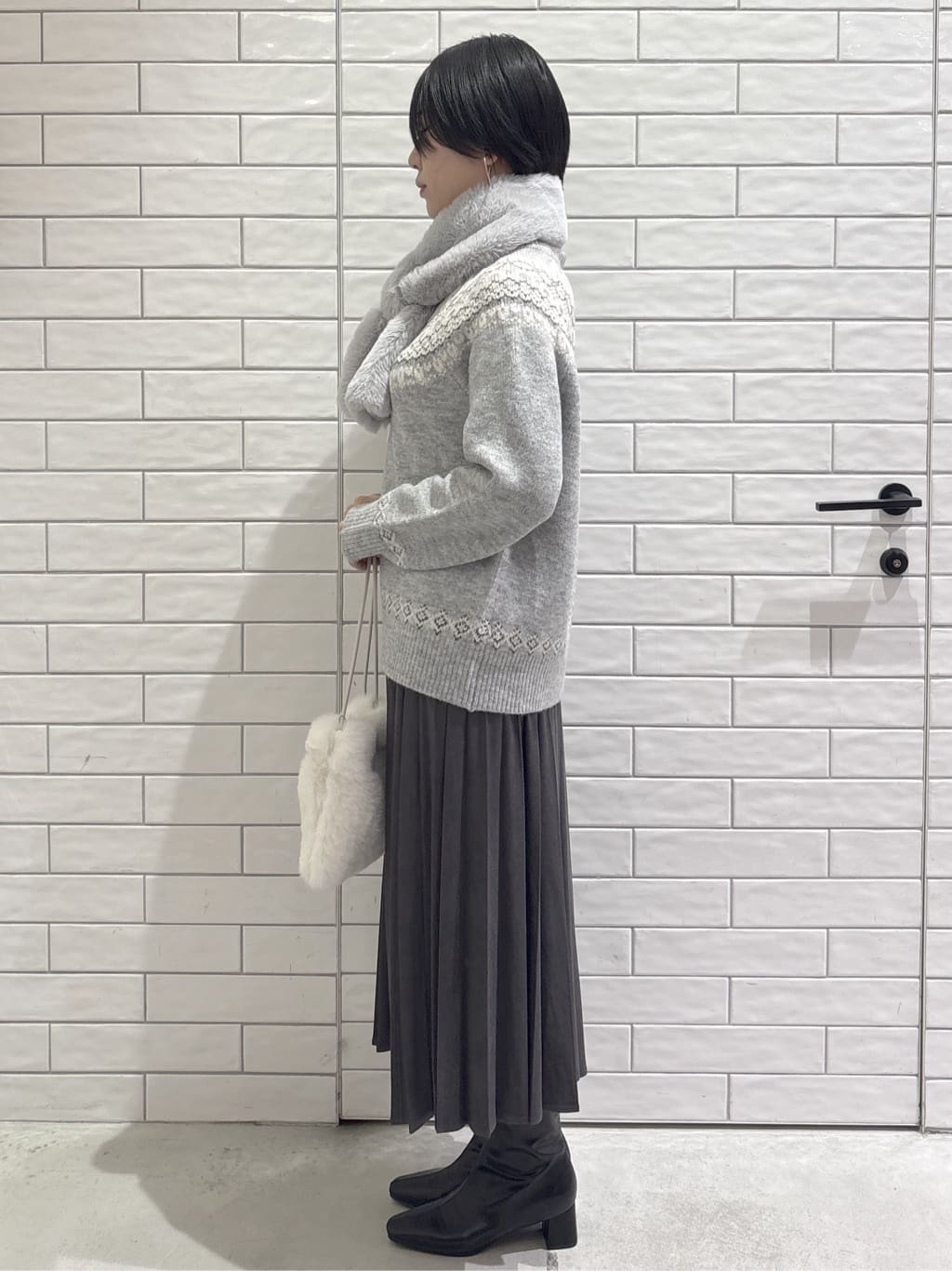 ayumiさんの「OPAQUE.CLIP｜ノルディック調ニット【洗濯機OK】」を使ったコーディネート