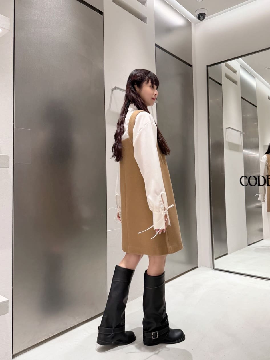 kanamiさんの「CODE A｜wool mini dress」を使ったコーディネート
