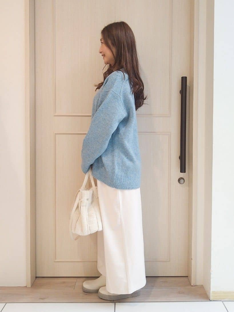 mi-saさんの「SHOO･LA･RUE｜【高レビュー/2WAY】きれい見えで上品な ストライプファートートバッグ」を使ったコーディネート