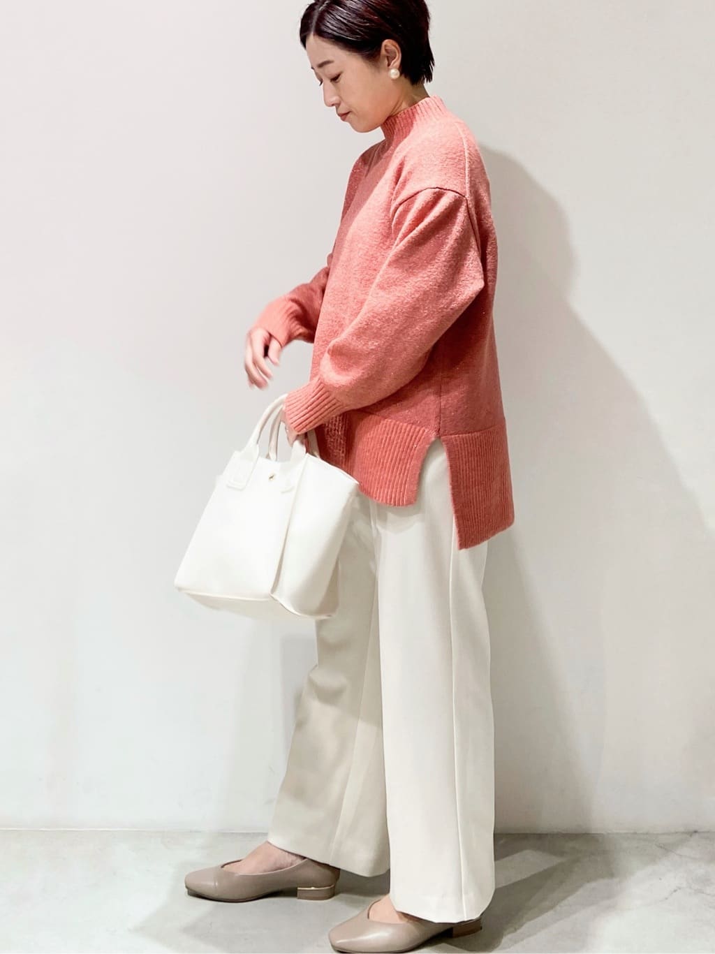MIHOさんの「OPAQUE.CLIP｜ウォームタッチ イージーワイドパンツ【洗濯機洗OK／ストレッチ】≪SS～LL≫」を使ったコーディネート