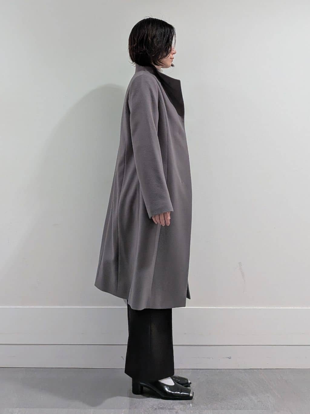 ミズタさんの「UNTITLED｜【8色展開/洗える】ウールカシミヤ ハイネックニット」を使ったコーディネート