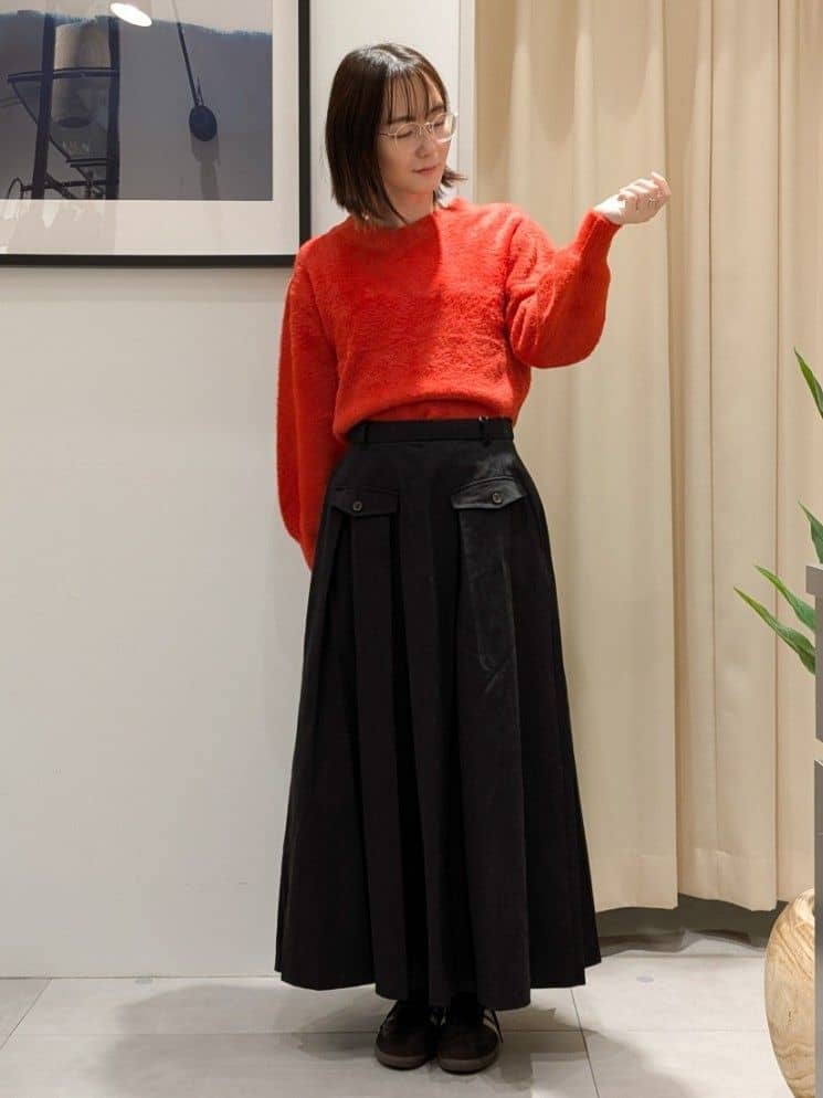 なめさんの「THE SHOP TK｜クラシカルな装い ウールライクスタンドカラーコート」を使ったコーディネート