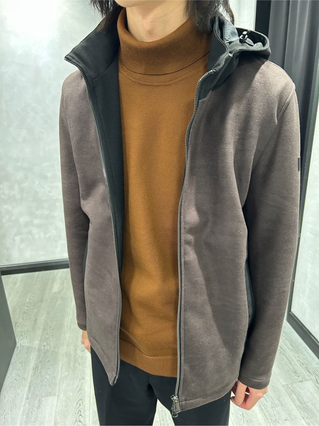 ruiさんの「TAKEO KIKUCHI｜アンチピリング タートルネック ニット」を使ったコーディネート