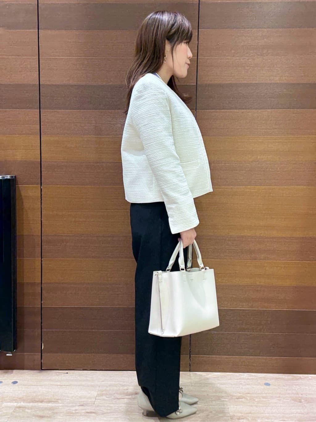 maichiさんの「OPAQUE.CLIP｜《通勤対応》 コットンツイードジャケット」を使ったコーディネート