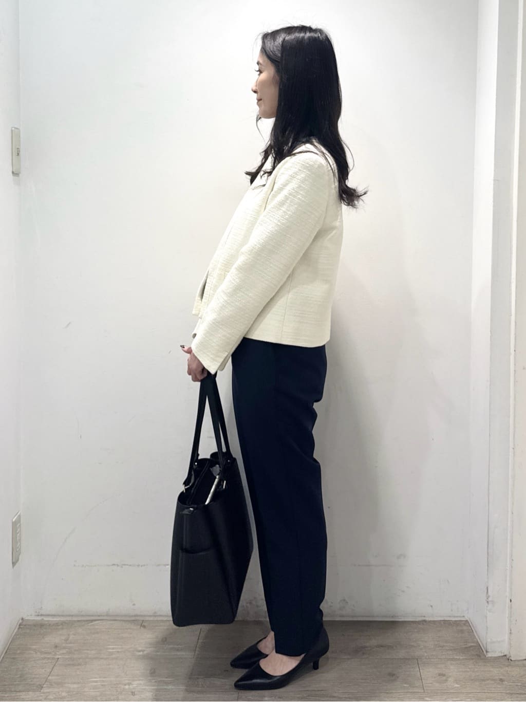 yuicciさんの「OPAQUE.CLIP｜《通勤対応》 コットンツイードジャケット」を使ったコーディネート